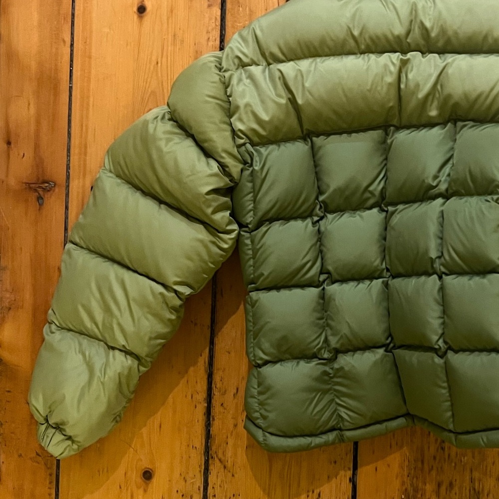 boxy green puffer